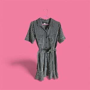 Black and White Checkered Dress